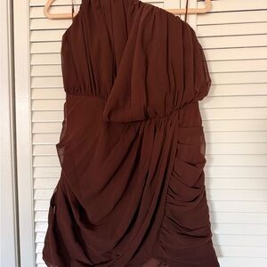 ASOS Chocolate One-Shoulder Dress